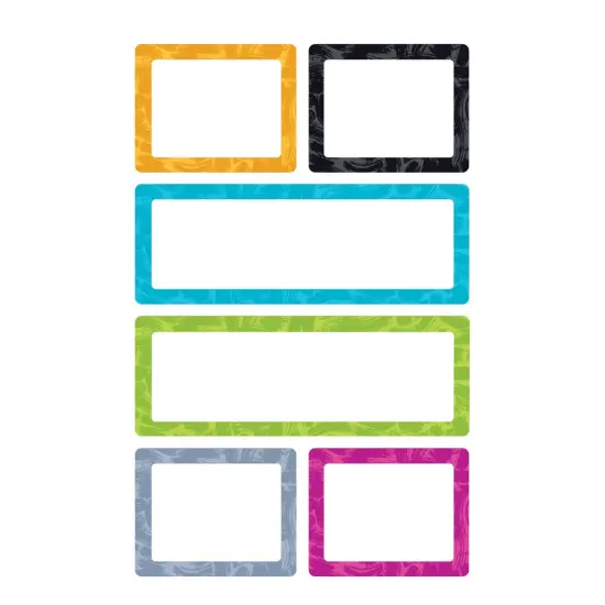 Color Harmony Painted Labels superShapes Stickers - Large, 24 Per Pack, 6 Packs {2}