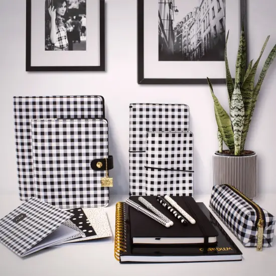 Slim Pencil Case - Buffalo Check - Pack 6 {5}