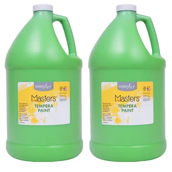 Little Masters&reg; Tempera Paint, Light Green, Gallon, Pack of 2 {1}