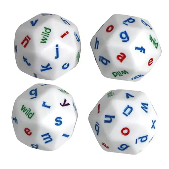 30-Sided Alphabet Dice, Lower Case Letters, Box of 20 {2}