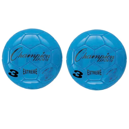 Extreme Soccer Ball, Size 3, Blue, Pack of 2 {1}