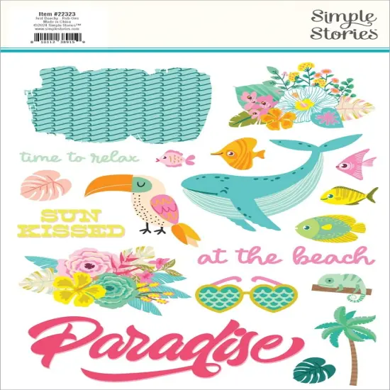 Just Beachy Rub-Ons 6"X8"-2/Pkg {3}
