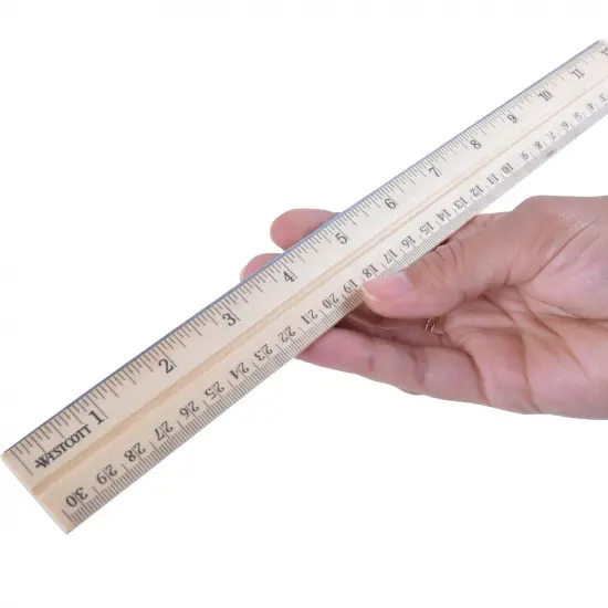 School Wood Ruler, 12", Pack of 36 {3}