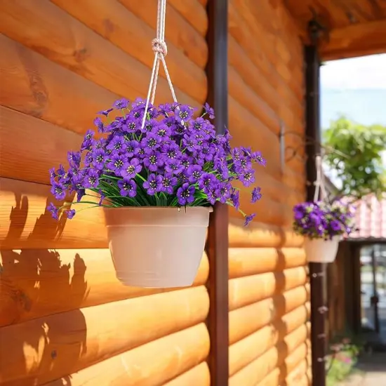 21 Bundles Outdoor Artificial Flowers Fake Silk Flowers Garden Porch Window Box Decoration {4}