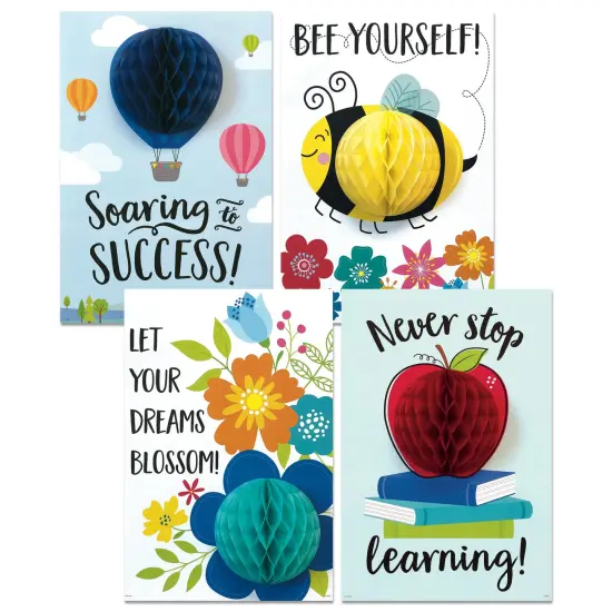 3D POP! Positive Mindset Inspire U&trade; 4-Poster Pack {1}