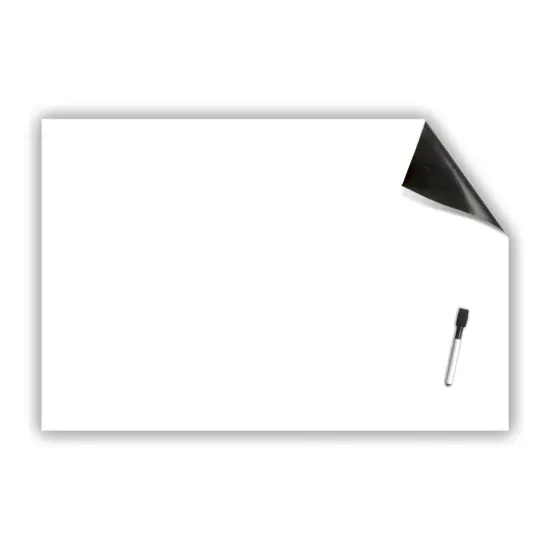 Repositionable Whiteboard Stickable with Dry Erase Marker, 24" x 36" {1}