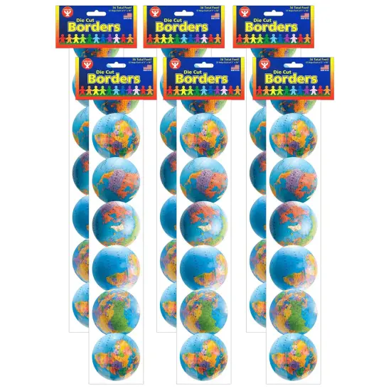 Globes Border, 36 Feet Per Pack, 6 Packs {1}