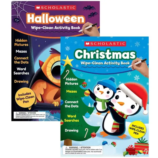 Holiday Wipe-Clean Activity Book Bundle {1}