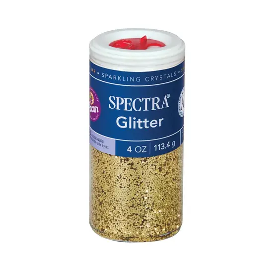 Glitter, Gold, 4 oz. Per Jar, 6 Jars {2}