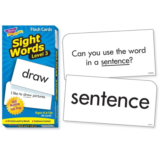 Sight Words &ndash; Level 3 Skill Drill Flash Cards, 3 Packs {2}