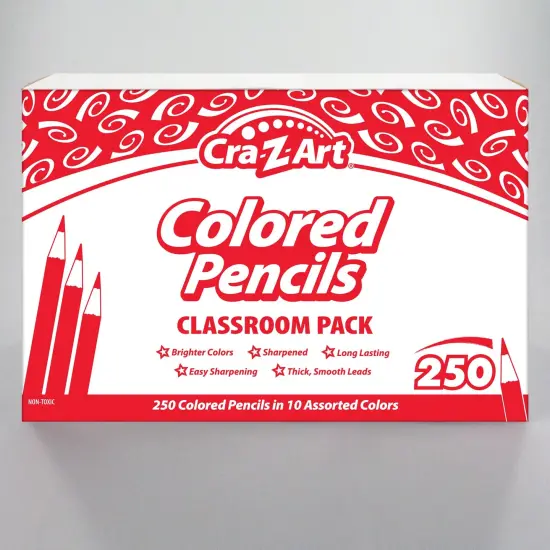 Colored Pencil Classroom Pack, 10 Colors, Box of 250 {3}