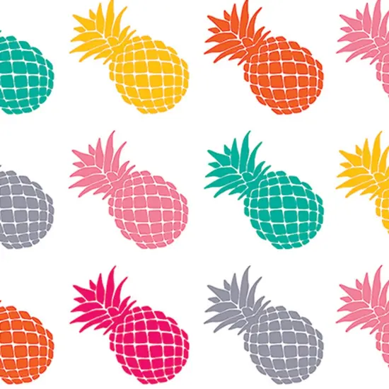 Tropical Punch Pineapples Stickers, 120 Per Pack, 12 Packs {3}