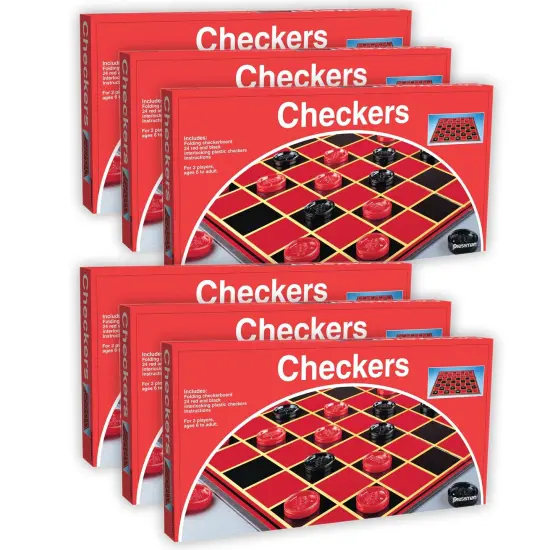 Checkers Game, Pack of 6 {1}