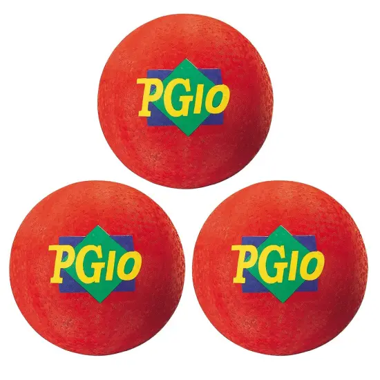 Playground Ball, 10-Inch, Red, Pack of 3 {1}