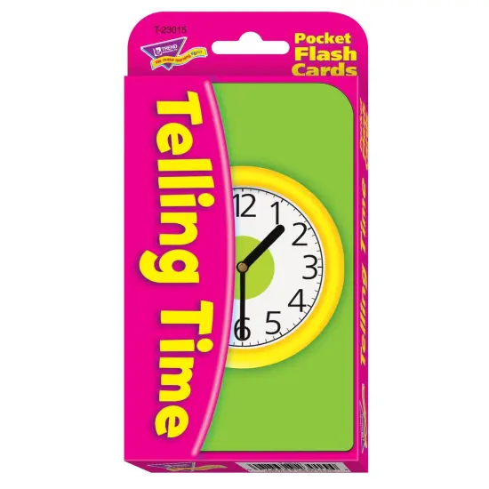 Telling Time Pocket Flash Cards, 6 Packs {2}