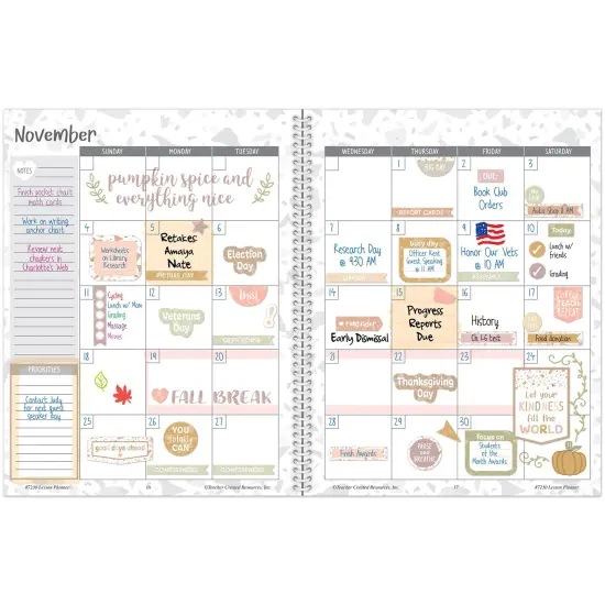 Terrazzo Tones Teacher Planner {4}