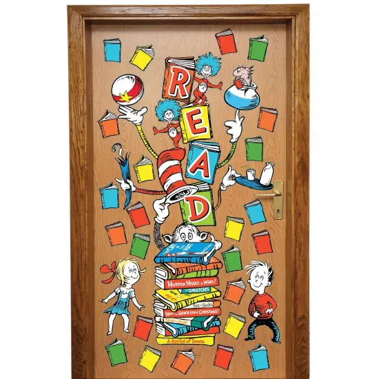 Dr. Seuss&trade; Reading All-In-One Door Decor Kit, 34 Pieces Per Set, 3 Sets {2}