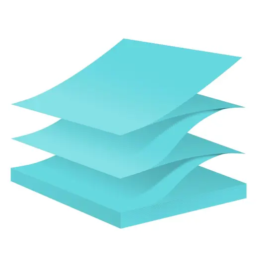 Pop-up Notes, 3" x 3", Assorted, 100 Sheets/Pad, 5 Pads/Pack, 2 Packs {3}