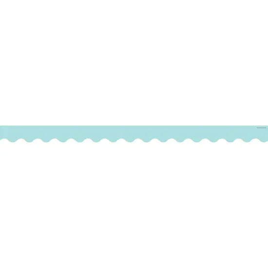 Pastel Blue Scalloped Border Trim, 35 Feet Per Pack, 6 Packs {3}