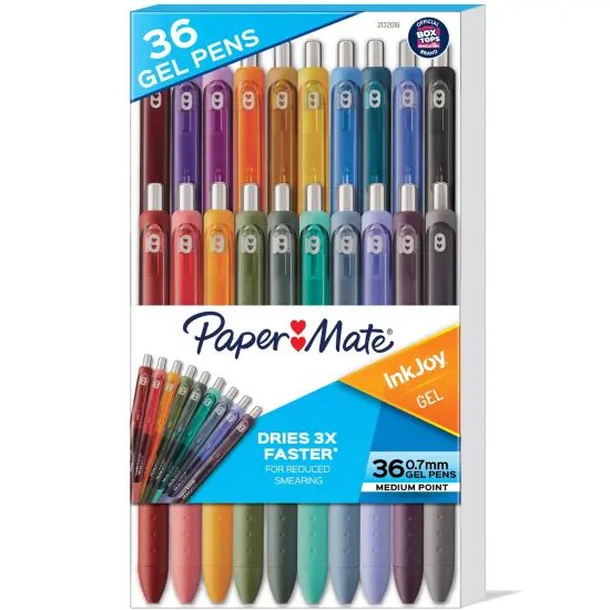 InkJoy Gel Pens, Medium Point (0.7 mm), Assorted, 36 Count {1}