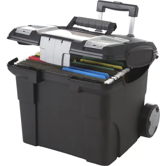Portable File Box on Wheels {1}
