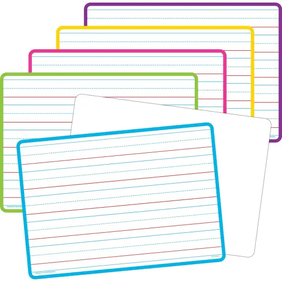 Double-Sided Writing Dry Erase Boards, Pack of 10 {1}