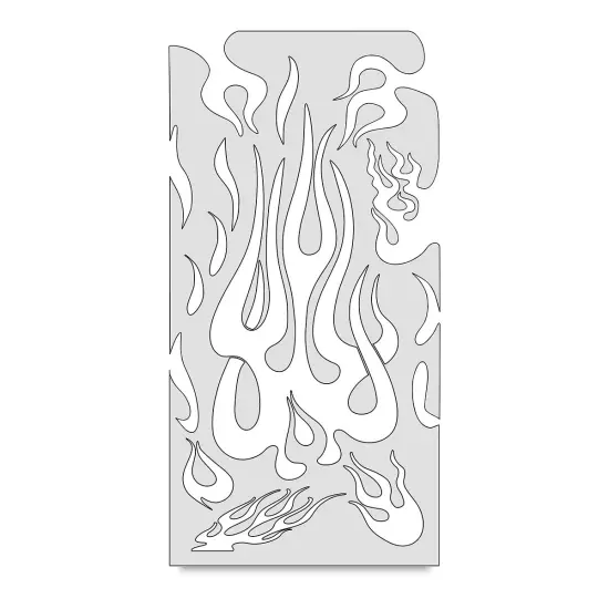 Iwata Artool Freehand Template - Flame Master the Medium {1}