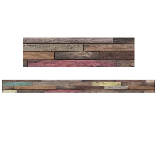Reclaimed Wood Design Straight Rolled Border Trim, 50 Feet Per Roll, 3 Rolls {2}