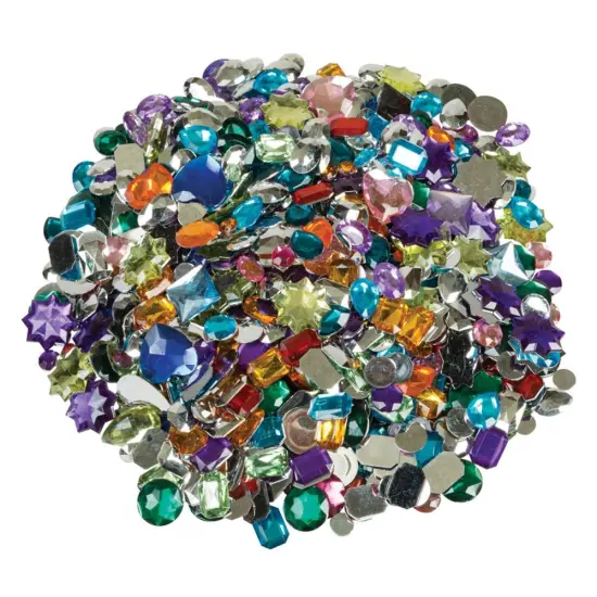 Acrylic Gemstones, Assorted Colors & Sizes, 1 lb. {2}