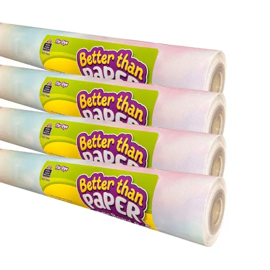 Better Than Paper Bulletin Board Roll, Tie-Dye, 4-Pack {1}