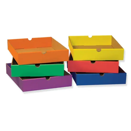 Drawers for 6-Shelf Organizer, 6 Assorted Colors, 2-1/2"H x 10-1/4"W x 13-1/4"D, 6 Drawers {1}
