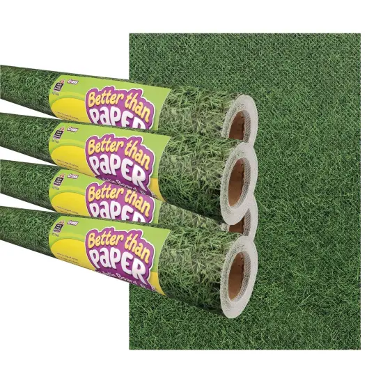 Grass Better Than Paper Bulletin Board Roll, 4' x 12', Pack of 4 {1}