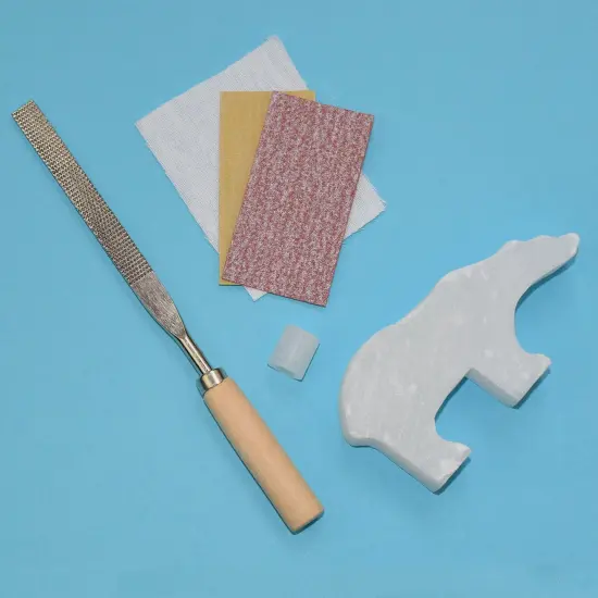 Mothers Day Gift - Polar Bear Alabaster Carving Kit {3}