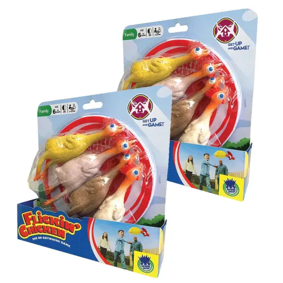 Flickin' Chicken Outdoor Game Set: Pack of 2 Enhances Hand-Eye Coordination | For Ages 6 and Up {1}