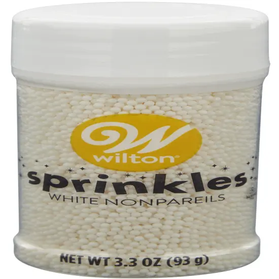 Wilton Nonpareil Sprinkles 3oz-White {1}