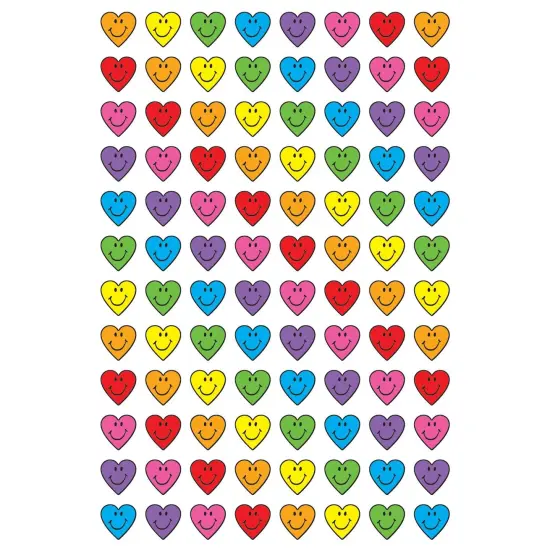 Heart Smiles superShapes Stickers, 800 Per Pack, 6 Packs {3}