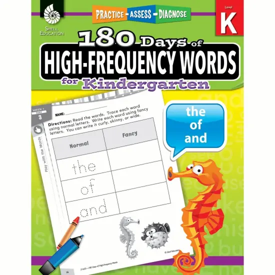 180 Days of High-Frequency Words for Kindergarten {1}