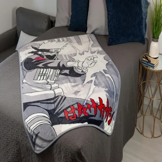 Naruto Kakashi Hatake Large Throw Blanket | Anime Blanket | 60 x 45 Inches {7}