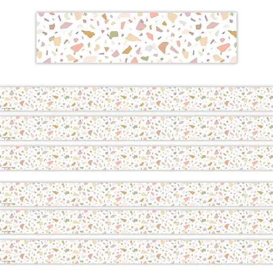 Terrazzo Tones Straight Border Trim, 35 Feet Per Pack, 6 Packs {1}