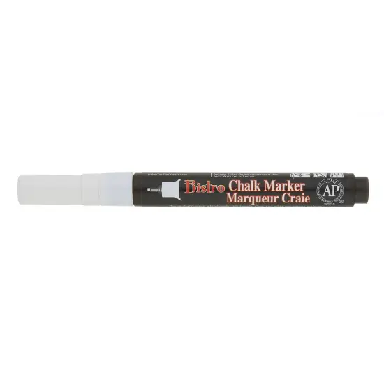 Bistro Single White Marker, Extra Fine Tip, Pack of 6 {2}