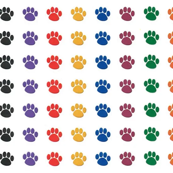 Colorful Paw Prints Mini Stickers Valu-Pak, 1144 Per Pack, 6 Packs {2}