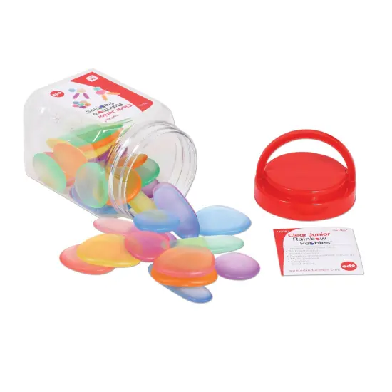 Junior Rainbow Pebbles&reg; - Transparent - Mini Jar - Set of 36 {3}