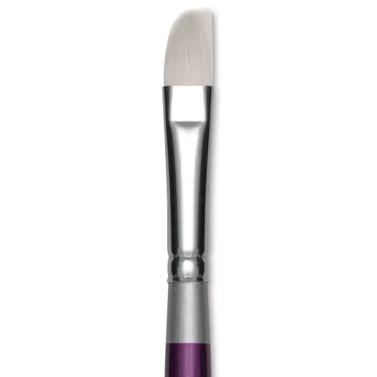 Silver Brush Silver Silk 88 Synthetic Brush - Short Handle, Soft Curve, Size 12 {1}