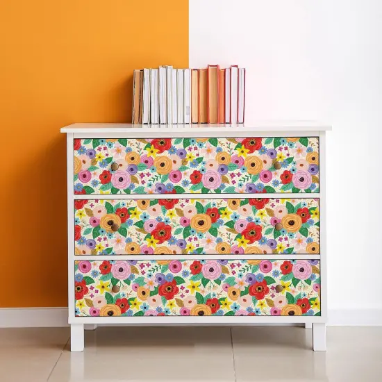 Peel and Stick Decorative Paper Roll, 17-1/2" x 10 ft, Wildflowers {5}