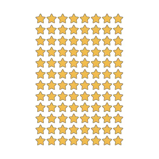 Gold Foil Stars superShapes Stickers, 400 Per Pack, 6 Packs {2}