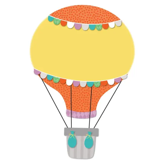 Up and Away Hot Air Balloons Cut-Outs, 36 Per Pack, 3 Packs {6}