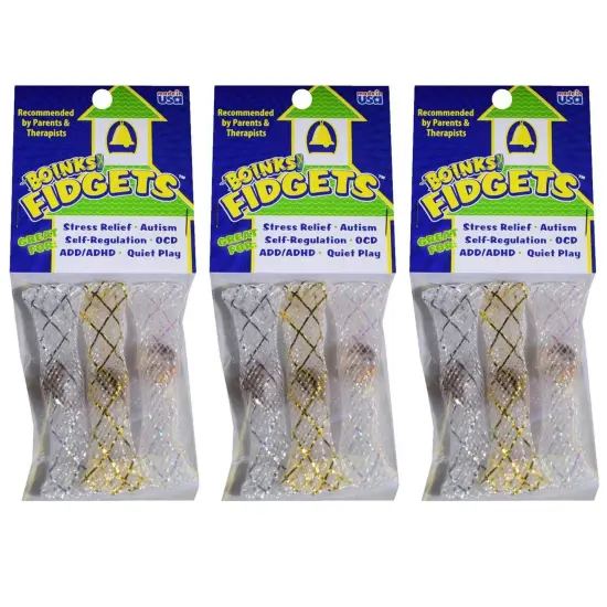 Glitzy Boinks&reg; Fidgets&trade;, 3 Per Pack, 3 Packs {1}