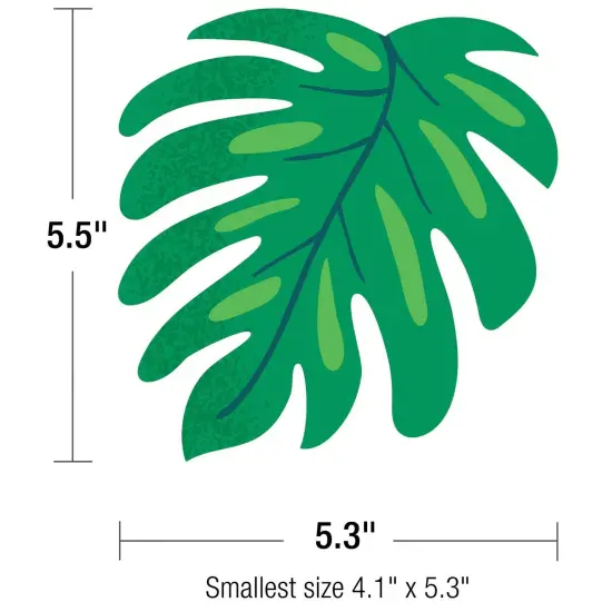 One World Tropical Leaves Cut-Outs, 36 Per Pack, 3 Packs {4}