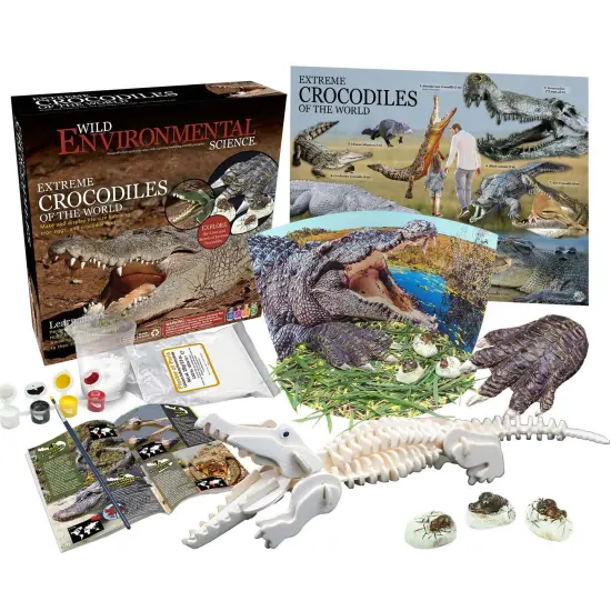 Extreme Crocodiles of the World - For Ages 6+ - Create and Customize Models and Dioramas - Study the Most Extreme Animals {1}