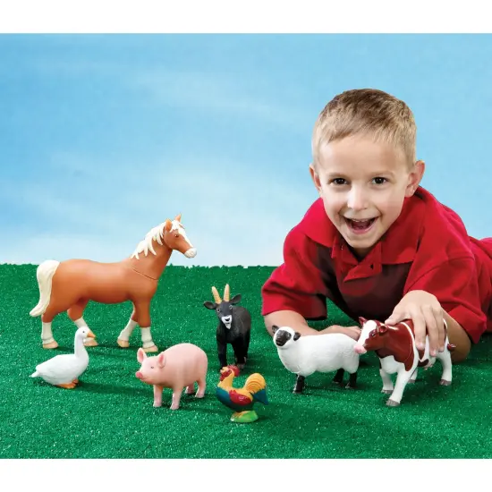Jumbo Farm Animals, Set of 7 {4}